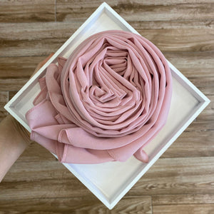 Solid Pearl Chiffon Hijabs