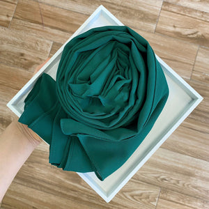 Solid Pearl Chiffon Hijabs