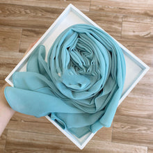 Load image into Gallery viewer, Solid Pearl Chiffon Hijabs