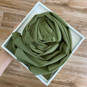 Solid Pearl Chiffon Hijabs